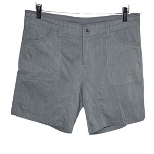 Kuhl Grey Linen Outdoors Hiking Shorts Women Size 10